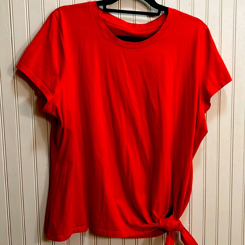 Banana Republic side tie t shirt.